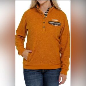 Kuhl Vibrant Orange Fleece with Patterned Pocket
